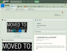 Tablet Screenshot of escoto.deviantart.com