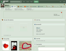 Tablet Screenshot of laburu.deviantart.com