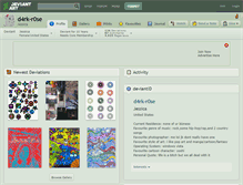Tablet Screenshot of d4rk-r0se.deviantart.com