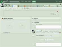 Tablet Screenshot of nicy-nicy.deviantart.com