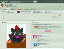 Tablet Screenshot of ninjawolf9.deviantart.com