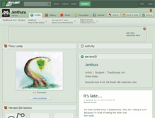 Tablet Screenshot of jenthura.deviantart.com