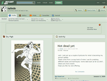 Tablet Screenshot of kaliedo.deviantart.com