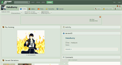 Desktop Screenshot of hakubunny.deviantart.com