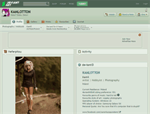 Tablet Screenshot of kamlotton.deviantart.com