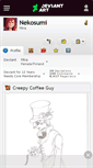 Mobile Screenshot of nekosumi.deviantart.com