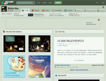 Tablet Screenshot of ithica-vox.deviantart.com