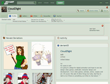 Tablet Screenshot of cloudzlight.deviantart.com