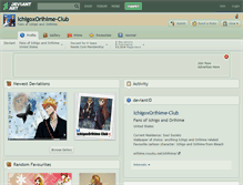 Tablet Screenshot of ichigoxorihime-club.deviantart.com