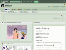 Tablet Screenshot of ladykikyou.deviantart.com