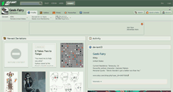 Desktop Screenshot of geek-fairy.deviantart.com