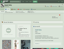 Tablet Screenshot of geek-fairy.deviantart.com
