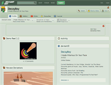 Tablet Screenshot of decoyboy.deviantart.com