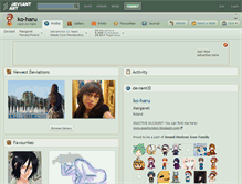 Tablet Screenshot of ko-haru.deviantart.com