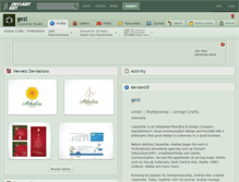 Tablet Screenshot of gezl.deviantart.com