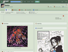 Tablet Screenshot of famira.deviantart.com