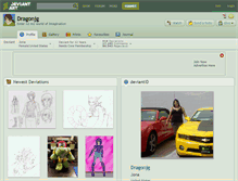 Tablet Screenshot of dragonjg.deviantart.com