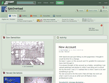Tablet Screenshot of epicoverload.deviantart.com
