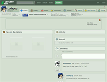 Tablet Screenshot of codapup.deviantart.com