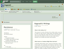 Tablet Screenshot of kogarashi.deviantart.com