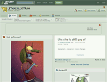 Tablet Screenshot of lethalsillystraw.deviantart.com