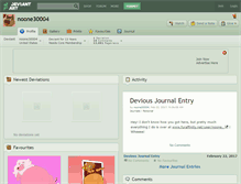 Tablet Screenshot of noone30004.deviantart.com