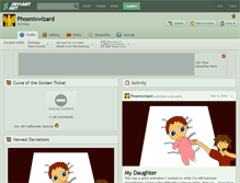 Tablet Screenshot of phoenixwizard.deviantart.com