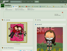 Tablet Screenshot of hanekyu.deviantart.com