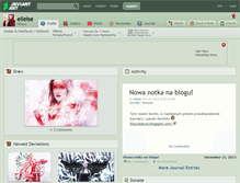 Tablet Screenshot of elleise.deviantart.com