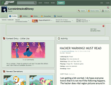 Tablet Screenshot of iloveanimeanddisney.deviantart.com