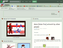 Tablet Screenshot of mitofox.deviantart.com