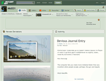 Tablet Screenshot of mic831.deviantart.com