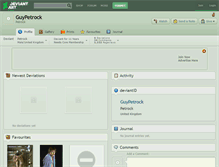 Tablet Screenshot of guypetrock.deviantart.com