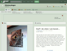 Tablet Screenshot of littlelazydragon.deviantart.com
