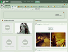 Tablet Screenshot of nolody.deviantart.com