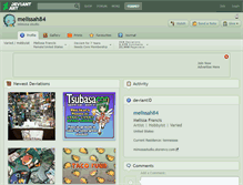 Tablet Screenshot of melissah84.deviantart.com