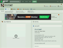Tablet Screenshot of drowninggirl.deviantart.com