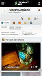 Mobile Screenshot of hellopeterrabbit.deviantart.com
