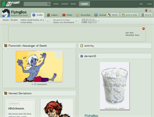 Tablet Screenshot of flyingbox.deviantart.com