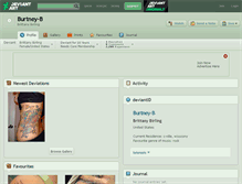 Tablet Screenshot of burtney-b.deviantart.com