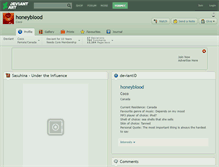 Tablet Screenshot of honeyblood.deviantart.com