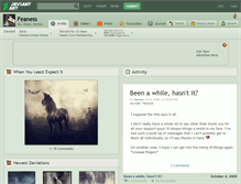 Tablet Screenshot of feaness.deviantart.com