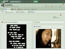 Tablet Screenshot of colonelfitz.deviantart.com