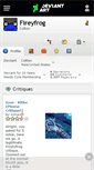 Mobile Screenshot of fireyfrog.deviantart.com