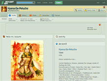 Tablet Screenshot of hyena-de-peluche.deviantart.com