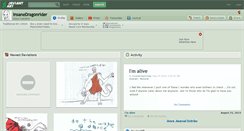 Desktop Screenshot of insanedragonrider.deviantart.com