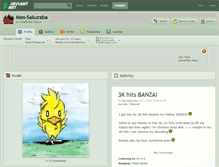 Tablet Screenshot of meo-sakuraba.deviantart.com