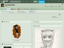 Tablet Screenshot of animeearthgirl.deviantart.com