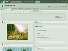 Tablet Screenshot of fromtheforest.deviantart.com