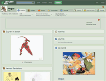 Tablet Screenshot of megus.deviantart.com